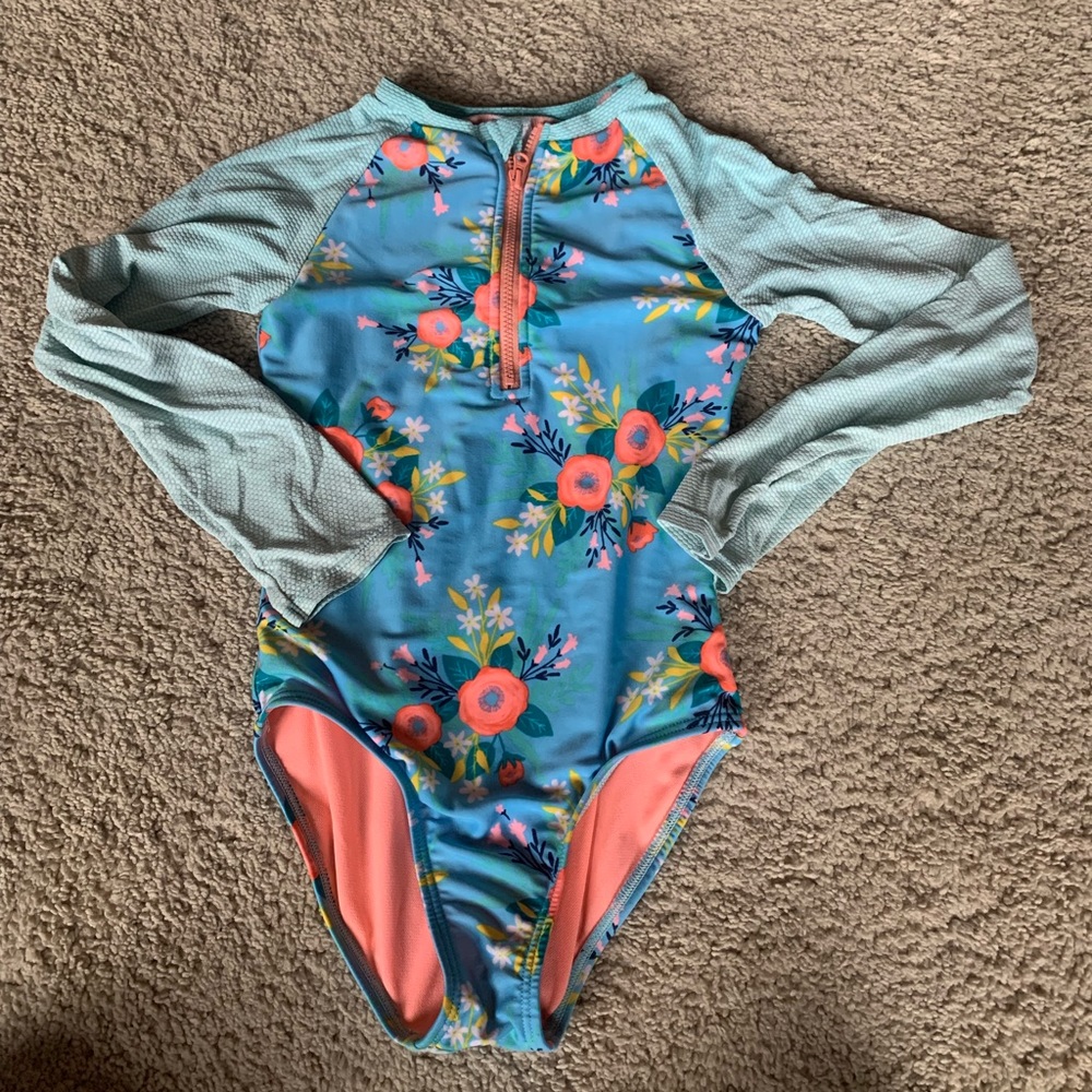 Girls Rash-guard Swimsuit